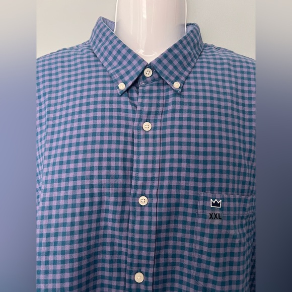 Crown & Ivy Blue Casual Button Down Shirt - Picture 3 of 9